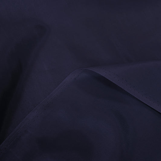 deadstock cotton/silk broadcloth - marine