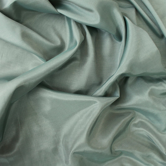deadstock cotton/silk broadcloth - sage green