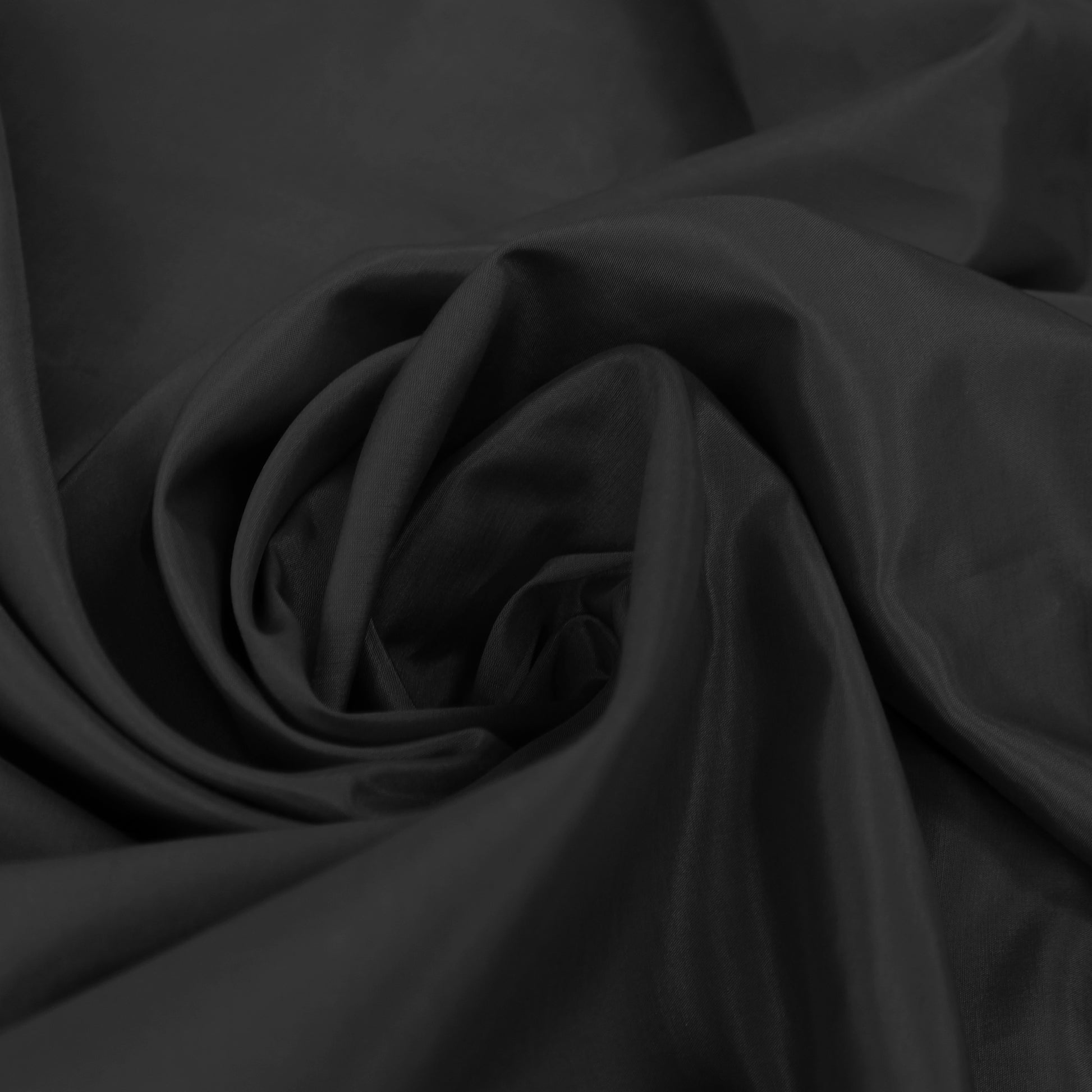 deadstock cotton/silk broadcloth - black