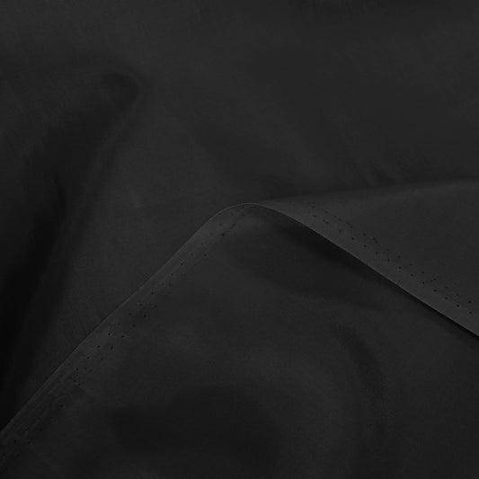 deadstock cotton/silk broadcloth - black