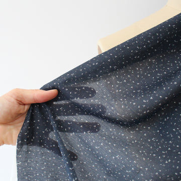 'evening flight' printed cotton/silk blouseweight woven