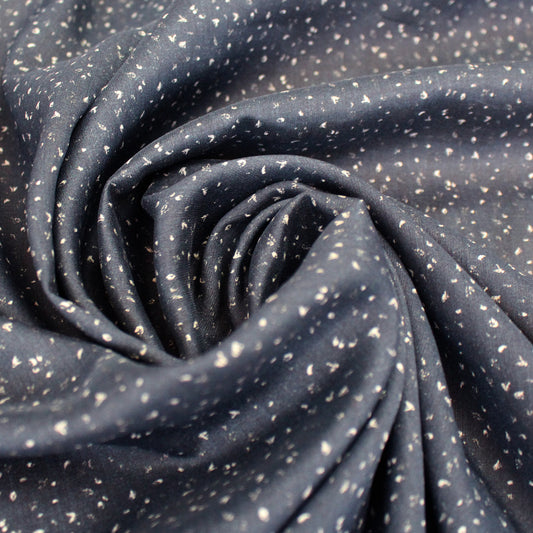 'evening flight' printed cotton/silk blouseweight woven