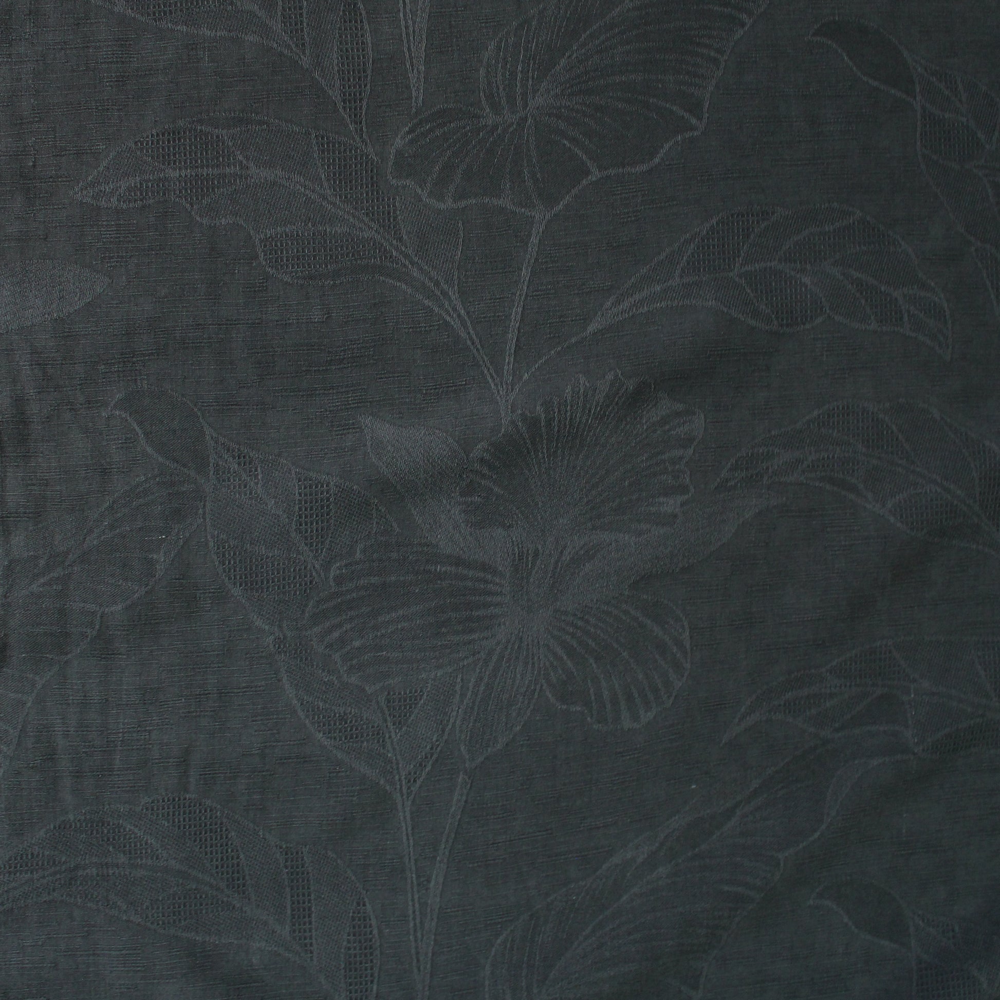 deadstock 'embossed foliage' spun silk jacquard