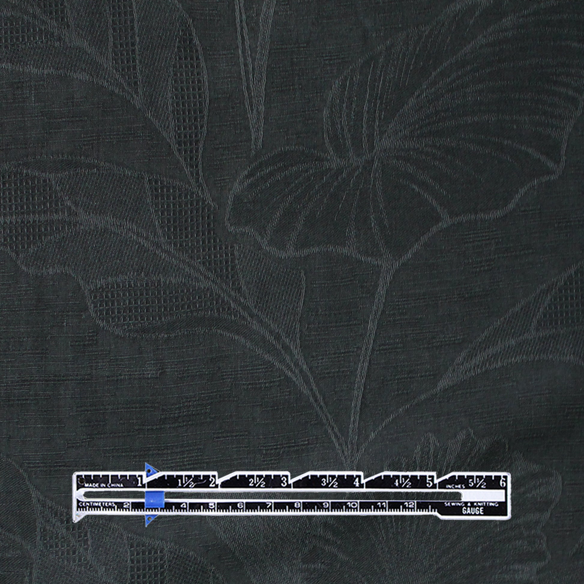 deadstock 'embossed foliage' spun silk jacquard