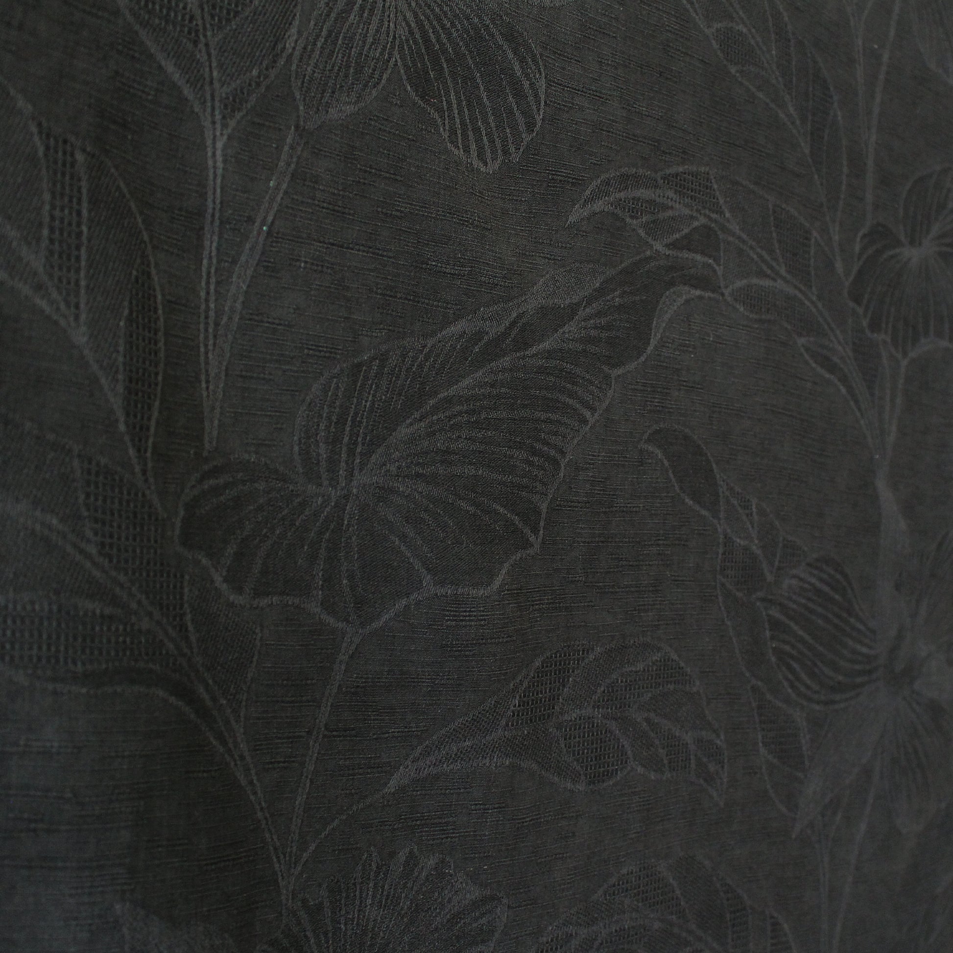 deadstock 'embossed foliage' spun silk jacquard
