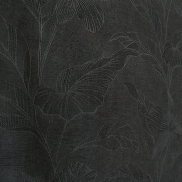 deadstock 'embossed foliage' spun silk jacquard
