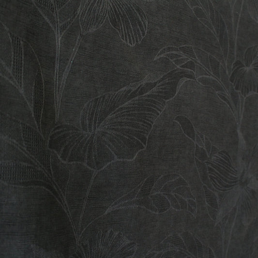 deadstock 'embossed foliage' spun silk jacquard