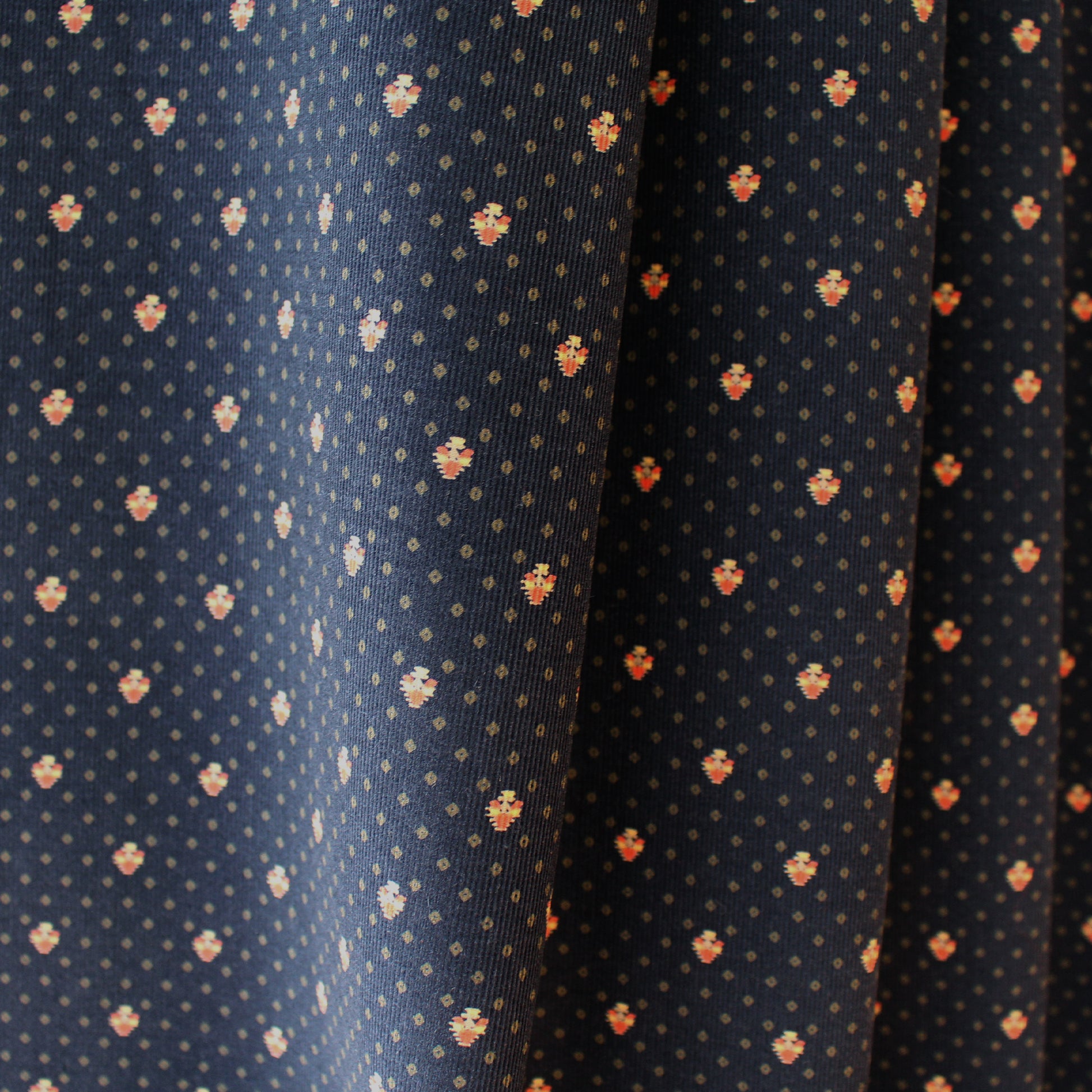 Japanese 'babywale' geo tulip cotton corduroy