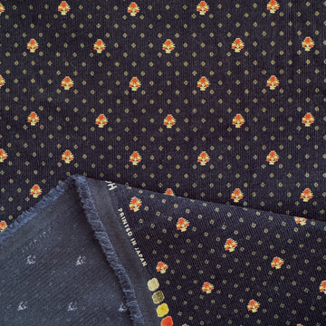 Japanese 'babywale' geo tulip cotton corduroy