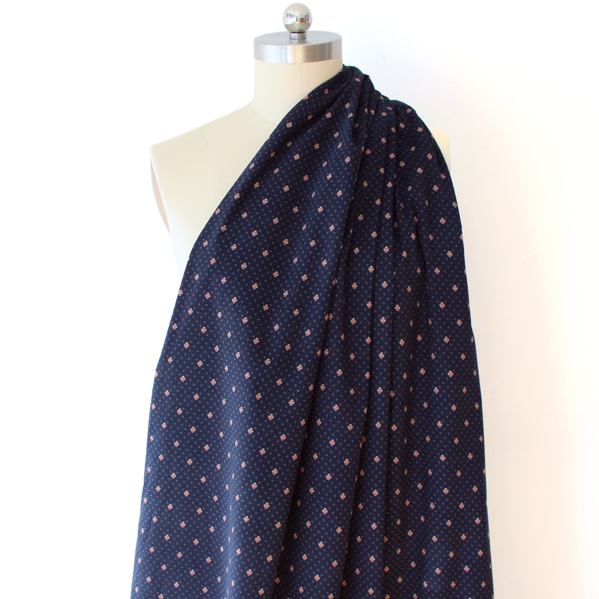 Japanese 'babywale' geo tulip cotton corduroy