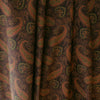 Japanese 'wide wale' paisley stretch cotton corduroy - espresso