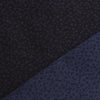 wool/cotton reversible jacquard woven 'blue leaf', Oeko-Tex cert.