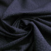 wool/cotton reversible jacquard woven 'blue leaf', Oeko-Tex cert.