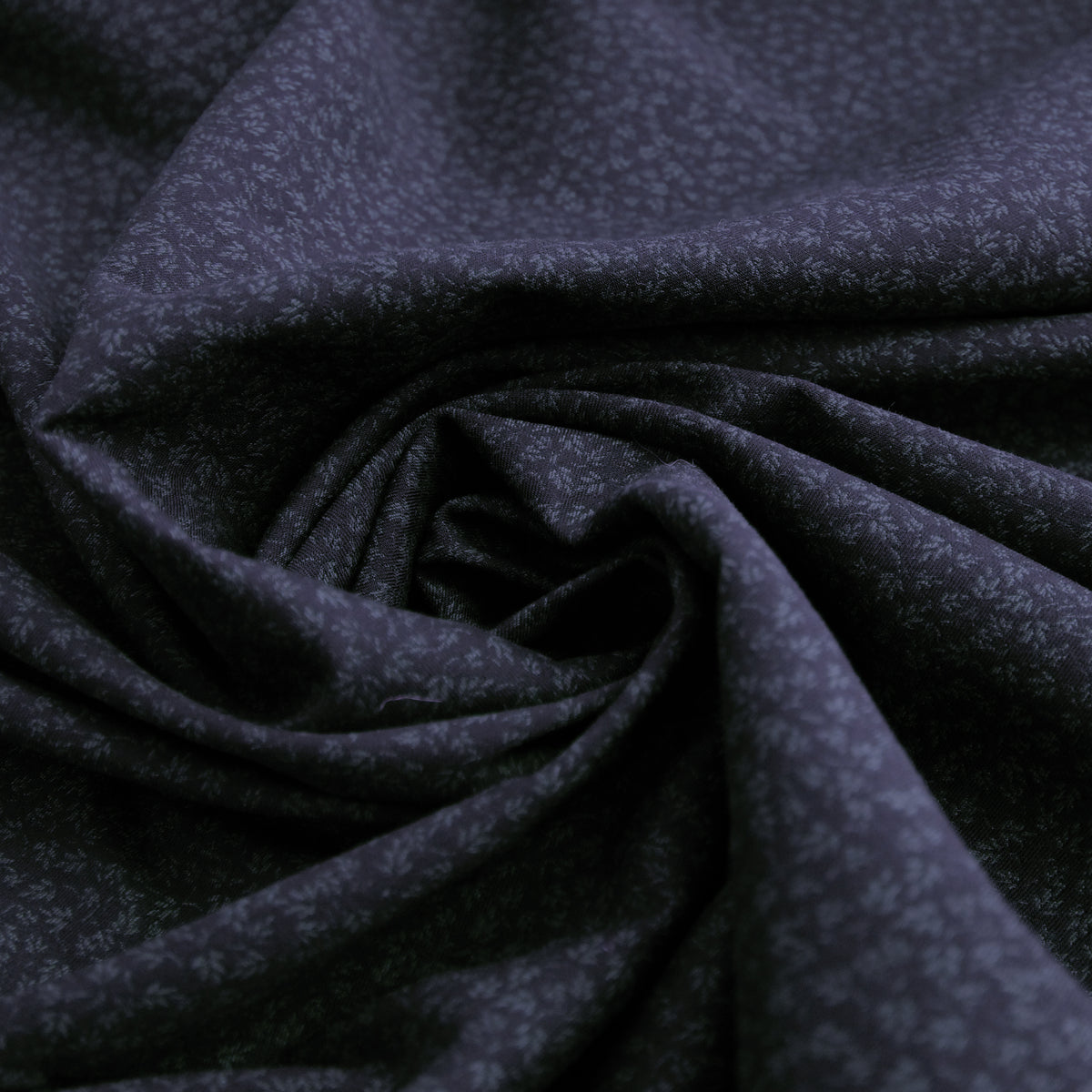wool/cotton reversible jacquard woven 'blue leaf', Oeko-Tex cert.