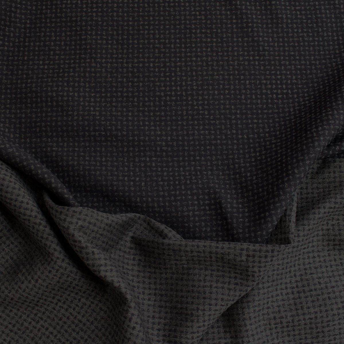 wool/cotton reversible jacquard woven 'implied check', Oeko-Tex cert.