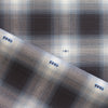 Italian 'Douglas' plaid fil coupé cotton twill, Oeko-Tex cert.