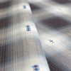 Italian 'Douglas' plaid fil coupé cotton twill, Oeko-Tex cert.