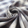 Italian 'Douglas' plaid fil coupé cotton twill, Oeko-Tex cert.