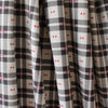 Italian 'Hepburn' plaid fil coupé cotton twill, Oeko-Tex cert.