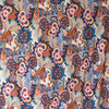 Italian 'floral mood' viscose knit - blue