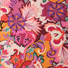 Italian 'floral mood' viscose knit - rose