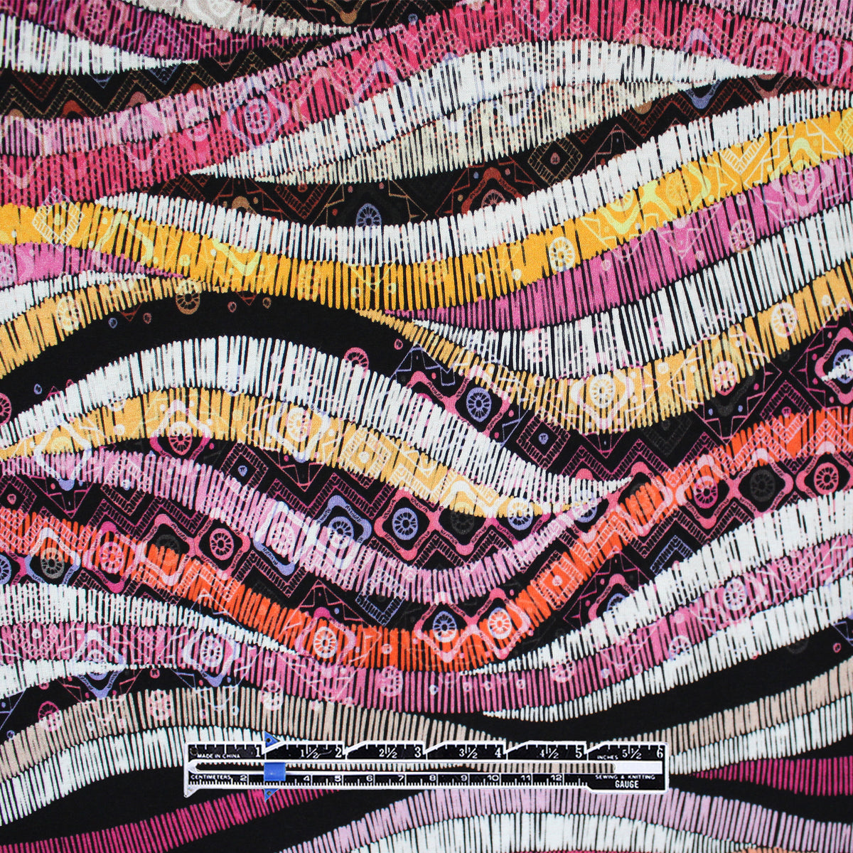 Italian 'watermark' viscose knit