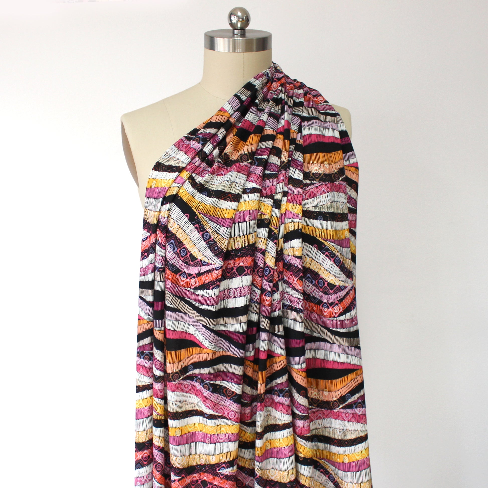 Italian 'watermark' viscose knit