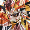 Italian 'abstract autumn' viscose knit