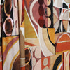 Italian 'abstract autumn' viscose knit
