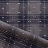 Italian 'Bacall' plaid fil coupé cotton twill, Oeko-Tex cert.