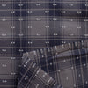 Italian 'Bacall' plaid fil coupé cotton twill, Oeko-Tex cert.