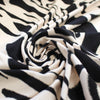 viscose knit jersey "animal impression" - black/ecru