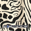 viscose knit jersey "animal impression" - black/ecru