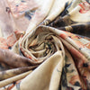 viscose knit jersey "florals on sepia"