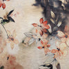 viscose knit jersey "florals on sepia"