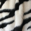 faux fur 'Bengal stripe' Oeko-Tex cert. - black/winter white