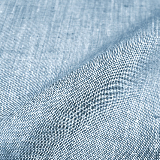 linen cross-dye dressweight woven - chambray sky