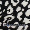 mohair blend woven coating, animal print - black/white