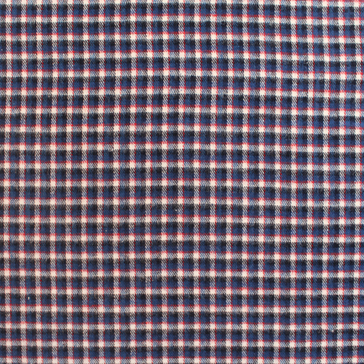 flannel, all-cotton super soft mid-weight woven - red/white/blue plaid