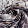 jacquard brocade, cotton/Tencel blend suiting - frosty blue/taupe