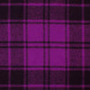 coating, wool blend doubleface tartan plaid - violet / black