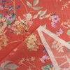 denim, wool mid-weight stretch "cross keys" printed panel