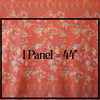 denim, wool mid-weight stretch "cross keys" printed panel