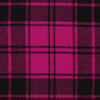 coating, wool/cotton brushed twill tartan plaid - orchid / black