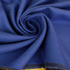 coating/suiting, brushed 100% cotton twill doubleface - bluebird/charcoal
