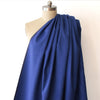 coating/suiting, brushed 100% cotton twill doubleface - bluebird/charcoal