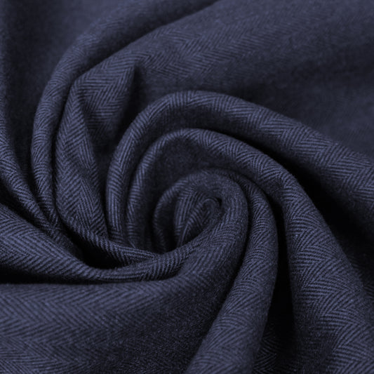 suiting, 100% cotton twill doubleface - herringbone/pinstripe