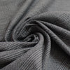 suiting, cotton crepe stretch - tonal gray Glen plaid