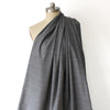 suiting, cotton crepe stretch - tonal gray Glen plaid