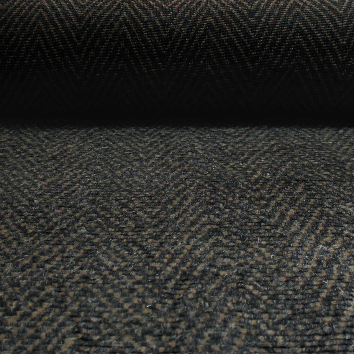 sweater knit/coating, chunky luxury wool blend 'textured herringbone'